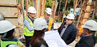 Baruja verificó avances de las obras de la Chacarita